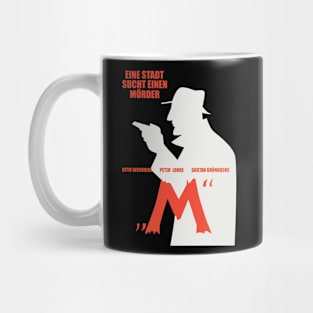 Noir Elegance: M - A City Searches for a Murderer - Peter Lorre Tribute Design Mug